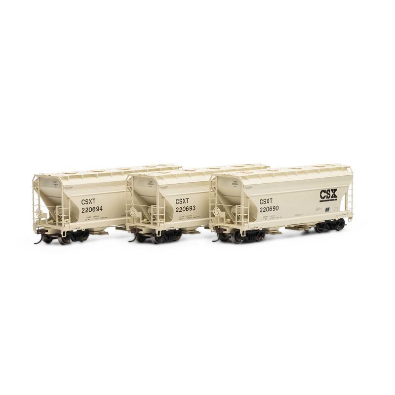 Athearn 81055 - HO ACF 2970 Covered Hopper, CSXT (3)
