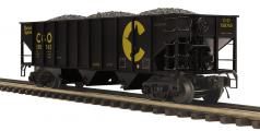 MTH Premier 20-96842 - 70-ton 3-Bay Hopper Car - Chessie
