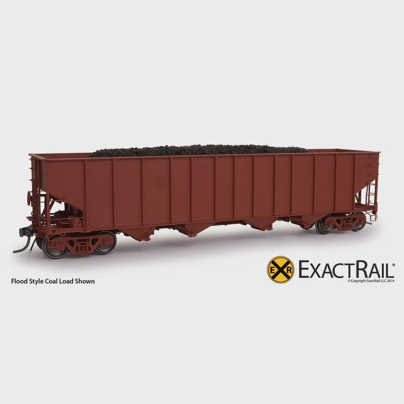 ExactRail- HO Scale-Heap Style Coal-Bethlehem 3737 and 4000 Hoppers