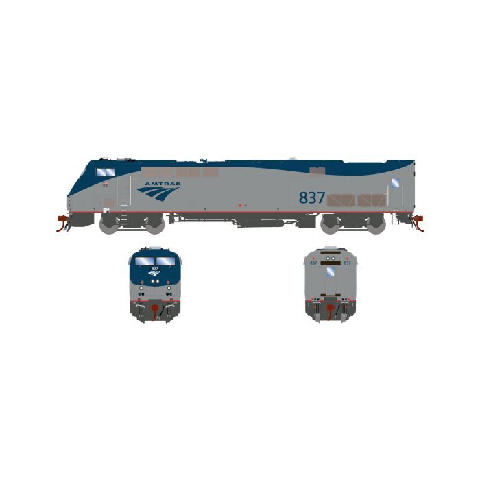 Athearn Genesis- ATHG82281 HO GE P40DC, Standard DC, Amtrak Phase V #837