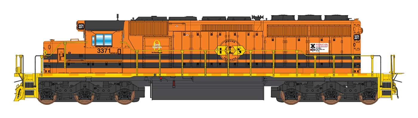 InterMountain 69374S - N Scale - SD40-2 DCC &amp; Sound - G&amp;W / Indiana Southern, Road Number: 3387