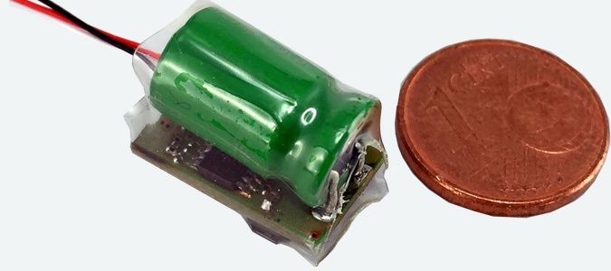 ESU 54671 - PowerPack Mini energy buffer for LokPilot V4.0, LokSound V4.0, LokPilot 5 family and LokSound 5 family, 1F/2.7V