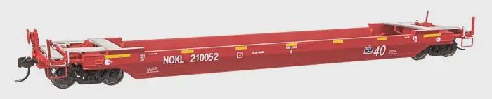 Walthers Proto - Gunderson Rebuilt All-Purpose 40&#39; Well Car - Ready-To-Run -- Northwestern Oklahoma Railroad (red), Road Number: 210052