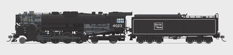 Broadway Limited-7796 Boston &amp; Maine 2-8-4 Berkshire, T1b #4023