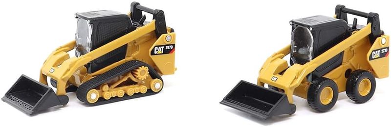 Diecast Masters 1:64 Cat 272D2 Skid Steer Loader &amp; Cat 297D2 Compact Track Loader Twin Pack
