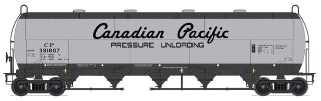 InterMountain 48914 - Procor Pressure Flow Hopper - Canadian Pacific, Road Number: 381807
