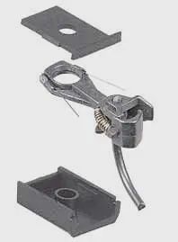 KADEE #143 Whisker(R) Self-Centering Metal Knuckle Couplers - Kit - Magne-Matic(R) -- Short 1/4&quot; Centerset Shank w/#242 Draft Gear Boxes 2 Pair
