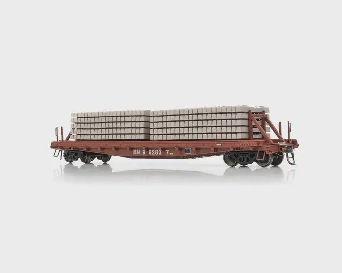 Rapido 138302A HO F30D 50ft Tie Car, BNSF MOW, Single Car (6PACK)