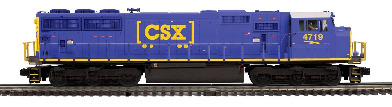 MTH-20-21946-1-CSX O Scale Premier SD70Mac Diesel Engine w/Proto-Sound 3.0 (Hi-Rail Wheels)