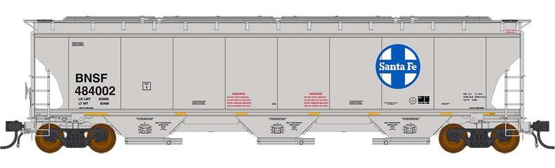 InterMountain 472151-01 - Trinity 5161 Cu. Ft. Hopper - Santa Fe BNSF #484002