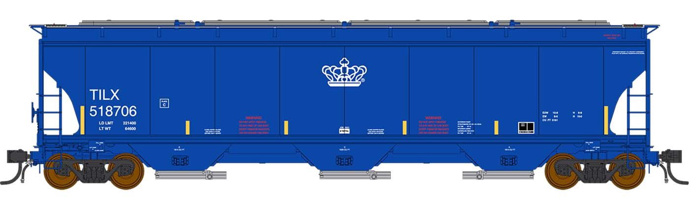 InterMountain 472153 - Trinity 5161 Cu. Ft. Hopper - Imperial Sugar, Road Number: 518706