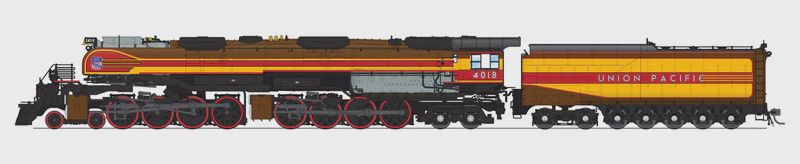 Broadway Limited Imports 9509 - UP Big Boy 4-8-8-4, #4018, Union Pacific 49er Fantasy Paint, Paragon4 Sound/DC/DCC, Smoke, HO