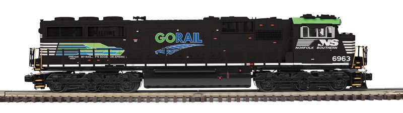 MTH-20-21958-1-Norfolk Southern O Scale Premier SD60E Diesel Engine w/Proto-Sound 3.0 (Hi-Rail Wheels)&quot;GORAIL&quot;#6963