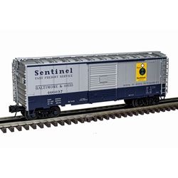 Atlas-O TM 40&#39; SLIDING DOOR BOXCAR BALTIMORE &amp; OHIO (BLUE/SILVER/YELLOW) - 3RL, Road Number: 466037