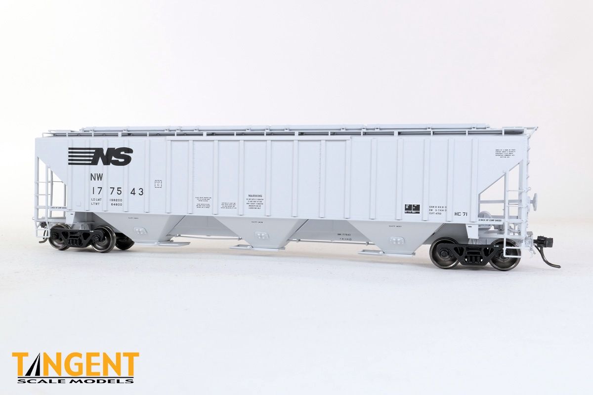Tangent 4750CuFt Covered Hopper - Norfolk Southern (NS) “N&amp;W HC-71” 1989+ NW Roanoke Shops, Road Number: 177310