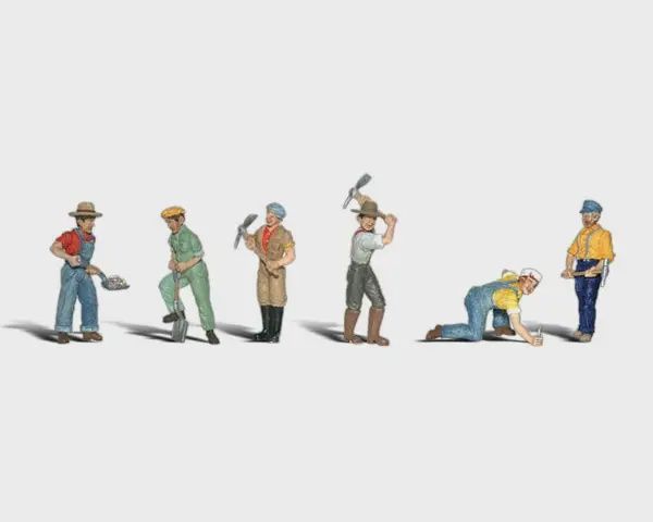Woodland Scenics A2723 O Track Workers - 6 workers included.