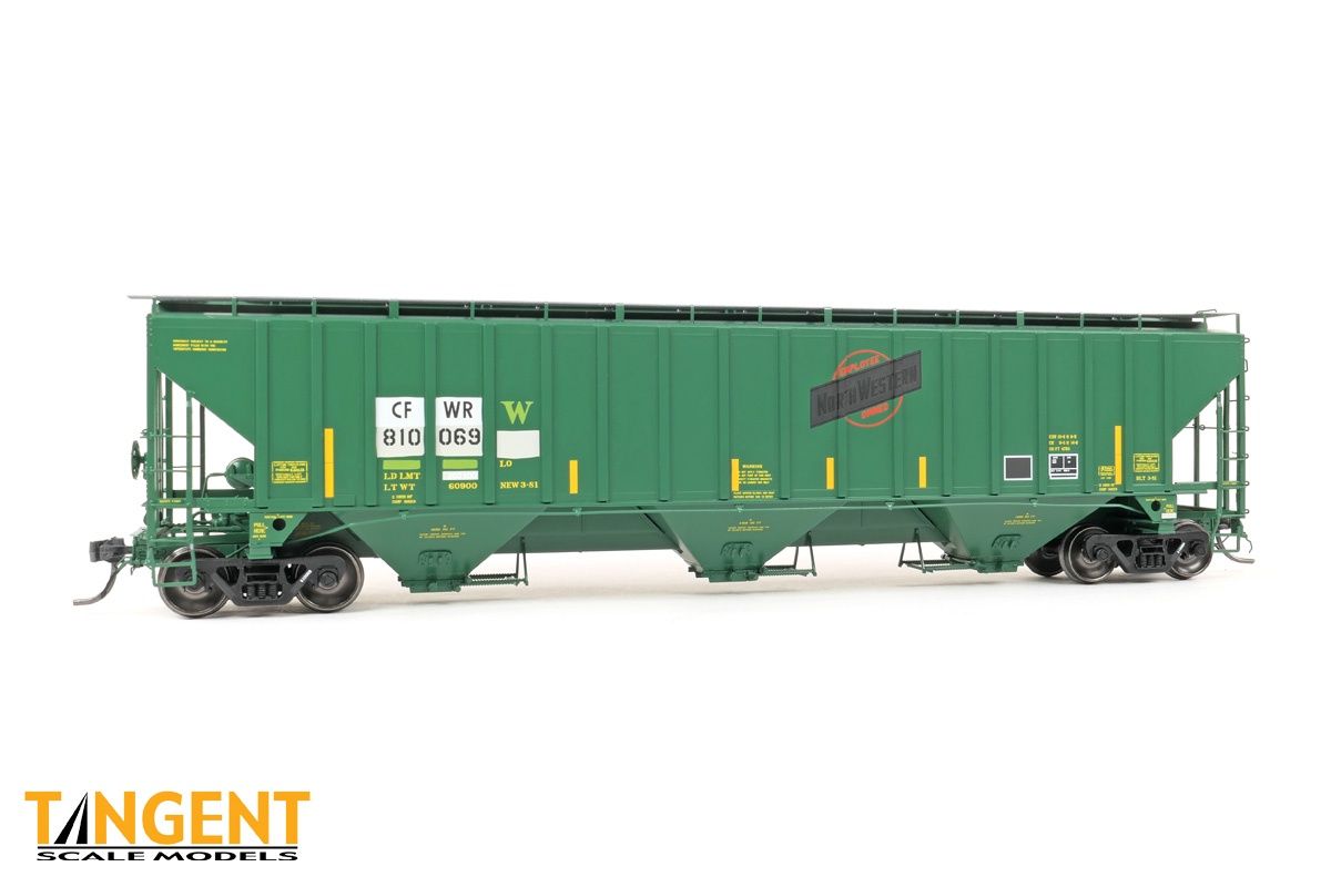 Tangent - PS4750 Covered Hopper - Caney Fork and Western Railroad (CFWR) “ex-CNW Restencil” 2021+ #810181