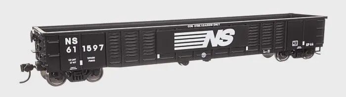 WalthersMainline-53&#39; Corrugated-Side Gondola - Ready To Run -- Norfolk Southern #611597