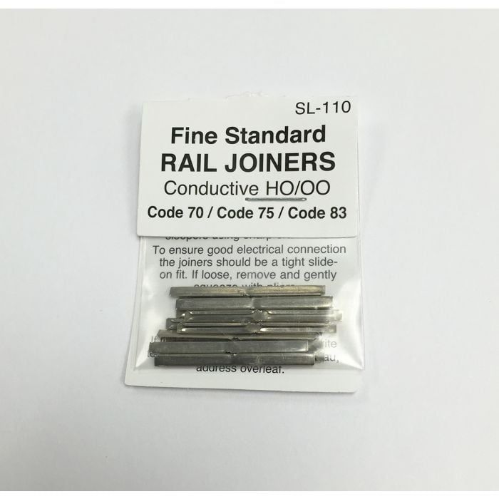 PECO SL-110 Nickel Silver Rail Joiners for Code 70, 75 &amp; 83