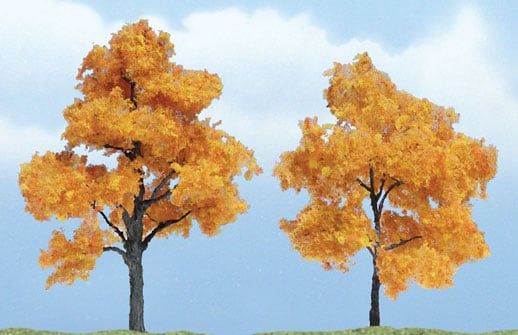 Woodland Scenics 1604 - Ready Made Premium Trees(TM) - Deciduous -- Fall Maple - 1 Each: 3-1/4 &amp; 2-1/2&quot; 8.3 &amp; 6.4cm