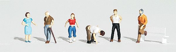 Woodland Scenics 1824 - Scenic Accents(R) Figures -- Ordinary People pkg(6)