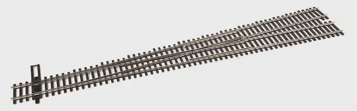 Walthers Track 948-83021 - Code 83 Nickel Silver DCC-Friendly #10 Turnout -- Left Hand
