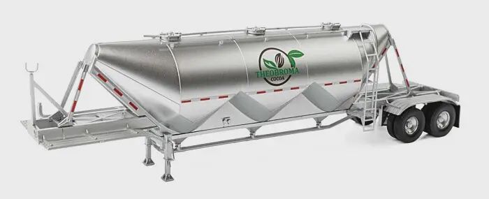 Walthers SceneMaster Part # 949-2625 Dry Bulk Semi Trailer - Assembled - Transload Facility -- Theobroma