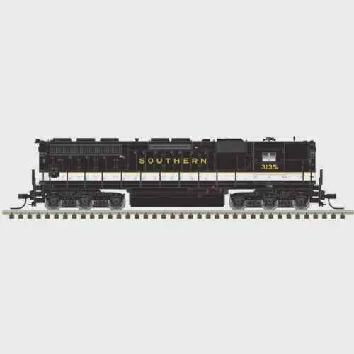Atlas Model Railroad # 150-40006024 EMD SD45 High Nose - Sound and DCC - Master(R) Gold -- Southern Railway #3156 (black, imitation aluminum, gold)