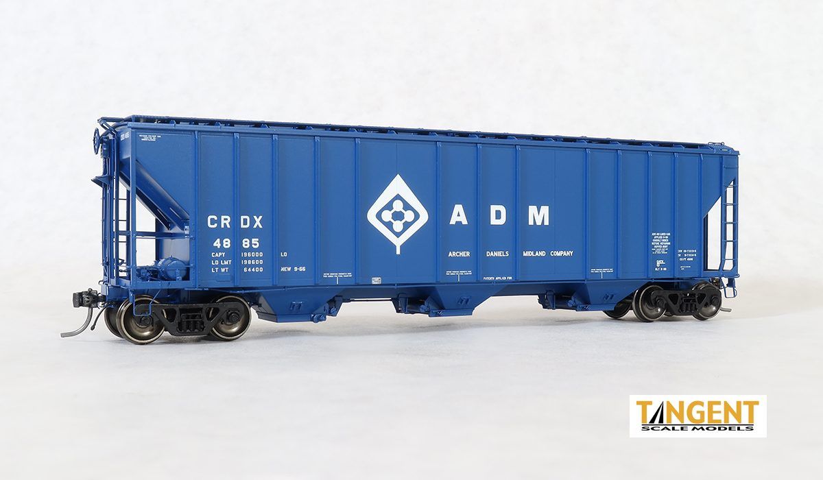 Tangent CRDX "ADM Blue Lease 9-1966" GATC 4500 Covered Hopper, Road Number: 4880