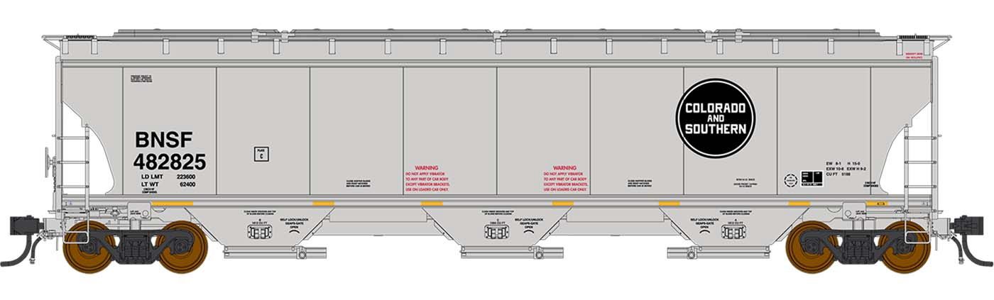 InterMountain 472150-02 - Trinity 5161 Cu. Ft. Hopper - Colorado Southern BNSF #486868