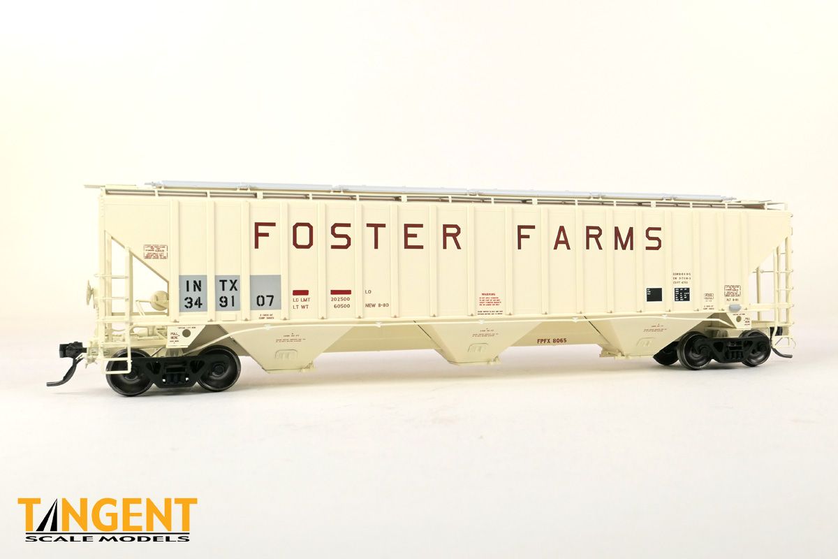 Tangent - PS4750 Covered Hopper - Interstate Commodities Inc. (INTX) “ex-Foster Farms” 2011+, Road Number: 349107