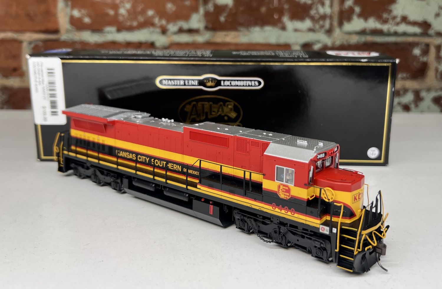 Pre-owned Atlas 10003131 HO DASH 8-40C LOCOMOTIVE #3493