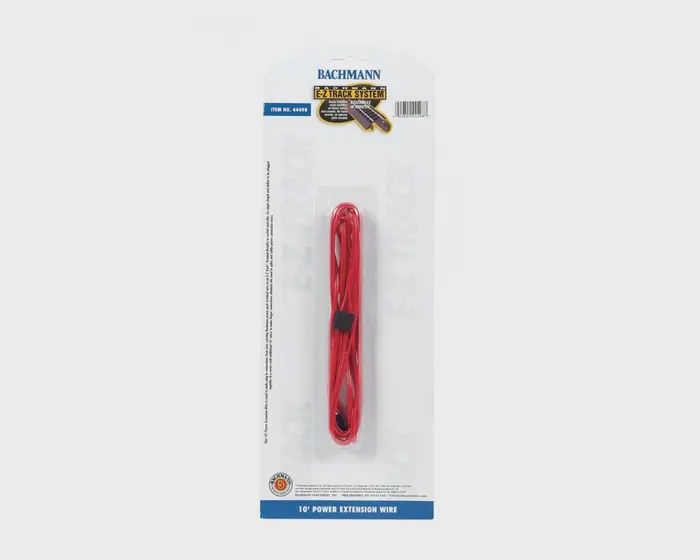 Bachmann 44498 HO/N 10' Red Terminal Extension Wire 1/card