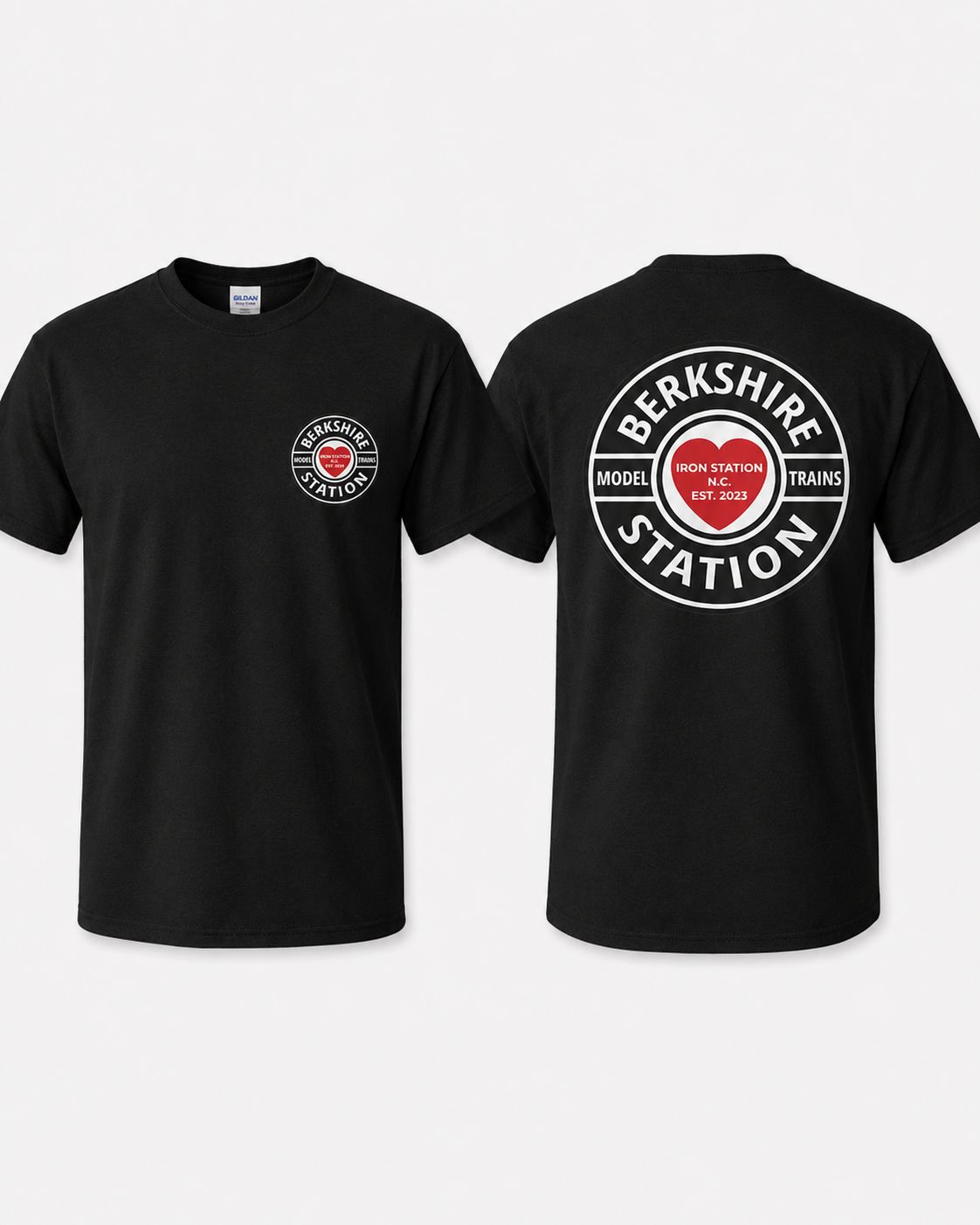 BERKSHIRE STATION T-SHIRTS, Size: SMALL, color: BLACK
