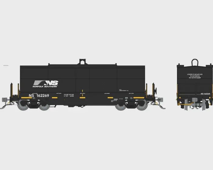 Rapido168004A- HO Greenbrier Coil Car: Norfolk Southern - Black: Single Car, Road Number: 162152