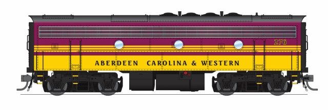 Broadway Limited 9683 - EMD F7B (DC Silent) Aberdeen, Carolina and Western (ACWR) 276 - HO Scale