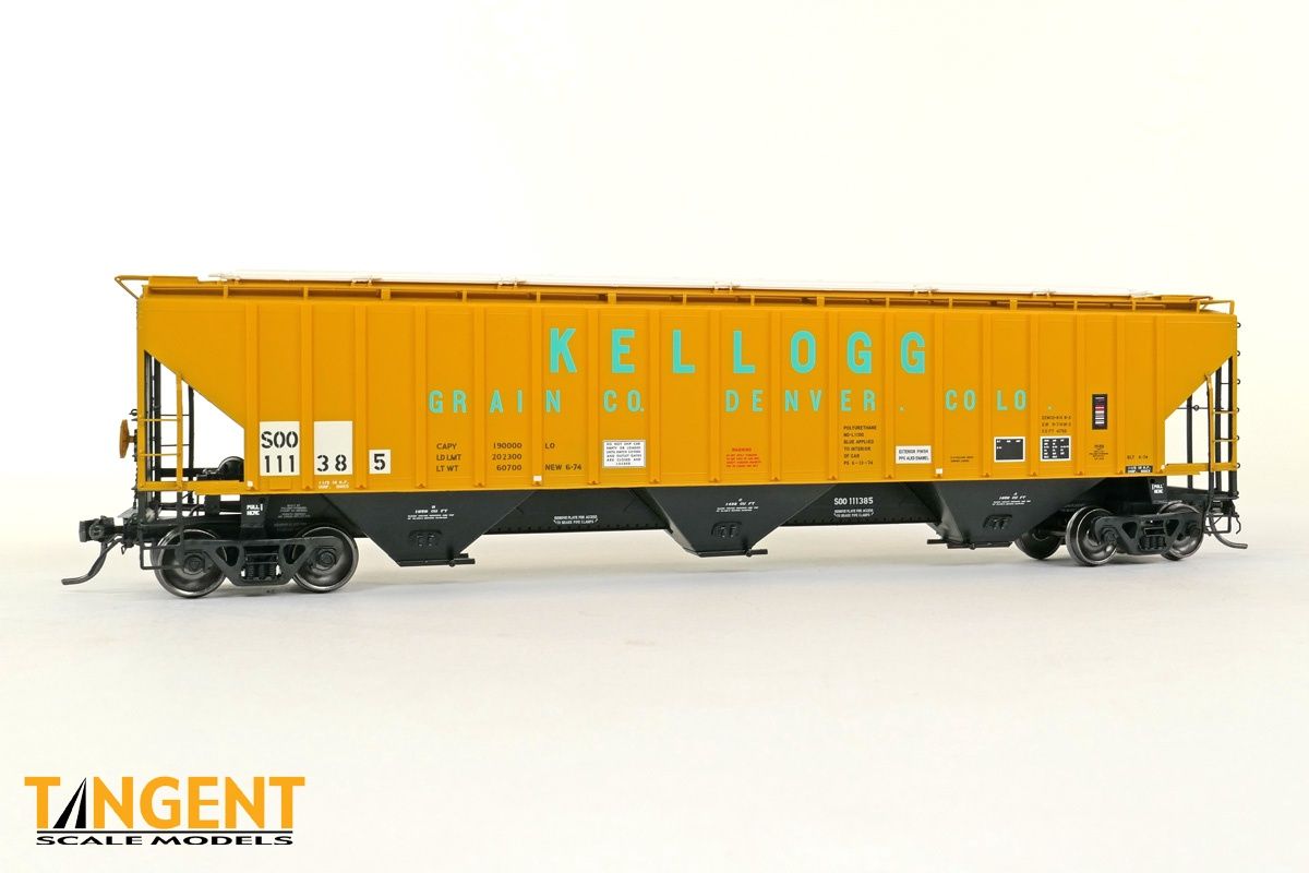 Tangent 20082-01 Soo Line (SOO) “Kellogg Grain” 1989+ PS4750 Covered Hopper #111385