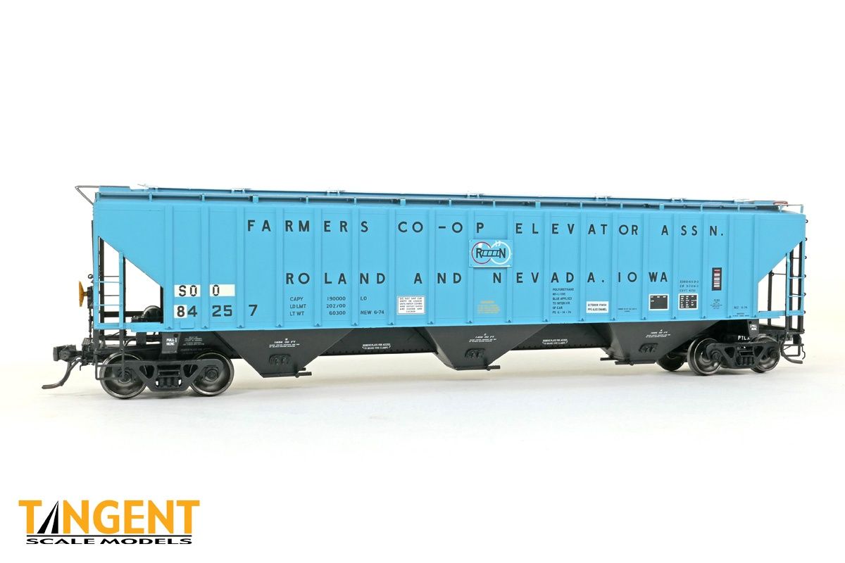 Tangent 20079-01 Soo Line (SOO) “ex-Roland &amp; Nevada IA” 1985+ PS4750 Covered Hopper #84257