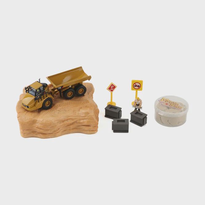 Diecast Master 84552 - 1:87 Cat 730 Articulated Truck Earth Mover Playset