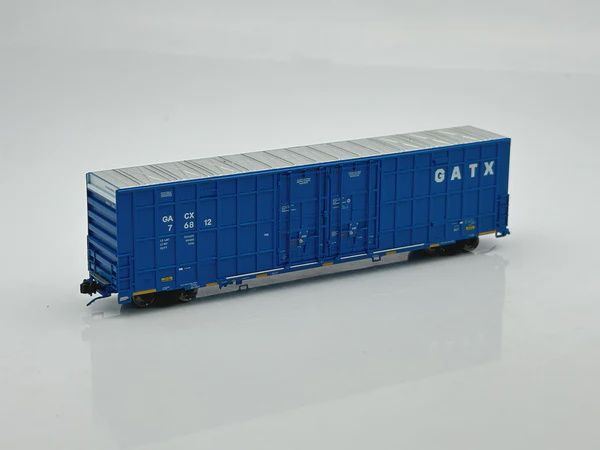 Aurora Miniatures N Scale Greenbrier 7550 cf 60’ Plate F Boxcar (GACX), Road Number: 76812