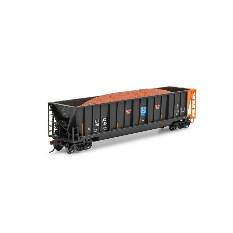 ATHEARN ATH1399 HO ATH Berwick Bathtub Gondola with Load, DJJX Primed For Grime #30025