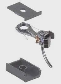 Kadee #147 Whisker(R) Self-Centering Metal Knuckle Couplers - Kit - Magne-Matic(R) -- Medium 9/32" Underset Shank with #242 Draft Gear Boxes - 2 Pair