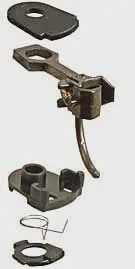 Kadee #37 Plastic-Shank Coupler - Kit - Magne-Matic(R) -- Medium 9/32" Underset w/#233 Draft Gear Boxes 2 Pair