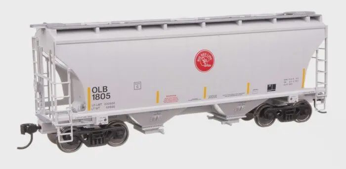 Walthers MainLine 910-49322 - 39' Trinity 3281 2-Bay Covered Hopper - Ready-to-Run -- Omaha, Lincoln and Beatrice Rwy #1805