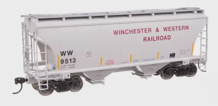 Walthers MainLine - 39' Trinity 3281 2-Bay Covered Hopper - Ready-to-Run -- Winchester &amp; Western, Road Number: 9513