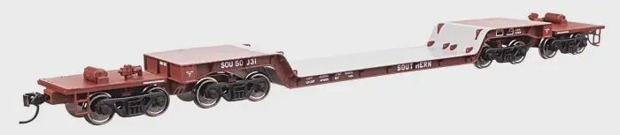 Walthers MainLine 910-50236 - 81' 8-Axle Depressed Center Flatcar - Ready to Run -- Southern #50031