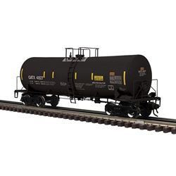 ATLAS O 3001454 17,600 GALLON CORN SYRUP TANK CAR GATX (BLACK/WHITE/YELLOW) - 3RL, Road Number: 4827