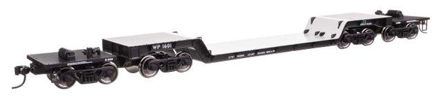 Walthers Mainline 910-50245 - 81' 8-Axle Depressed Center Flatcar Western Pacific (WP) 1602 - HO Scale