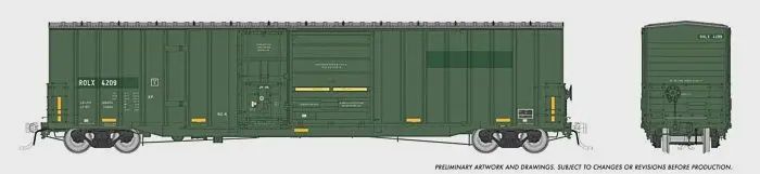 Rapido - Trenton Works 6637 cu. ft. Boxcar - Railroad of Lies (ROLX), Road Number: 4209