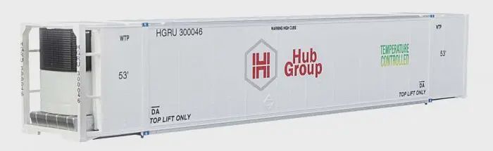 WALTHERS-949-8705-53' Reefer Container - Ready to Run -- Hub Group